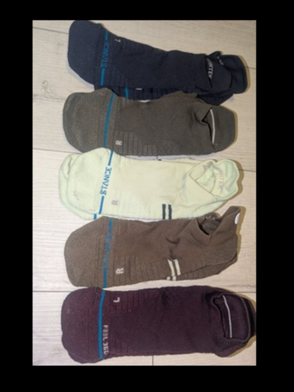 Lot of 5 STANCE Ankle Socks Size Reg & L